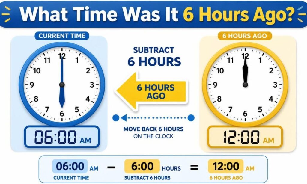 What Time Was It 6 Hours Ago