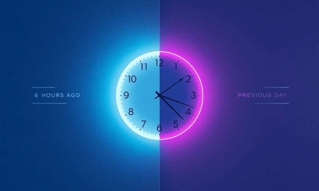 When 6 Hours Ago Falls on the Previous Day