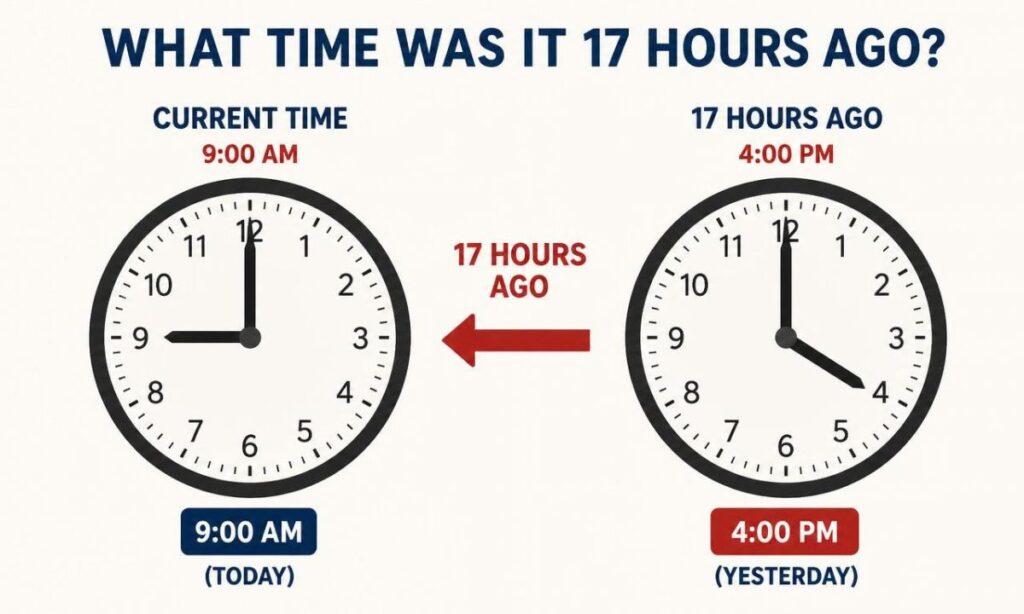 What Time Was It 17 Hours Ago?