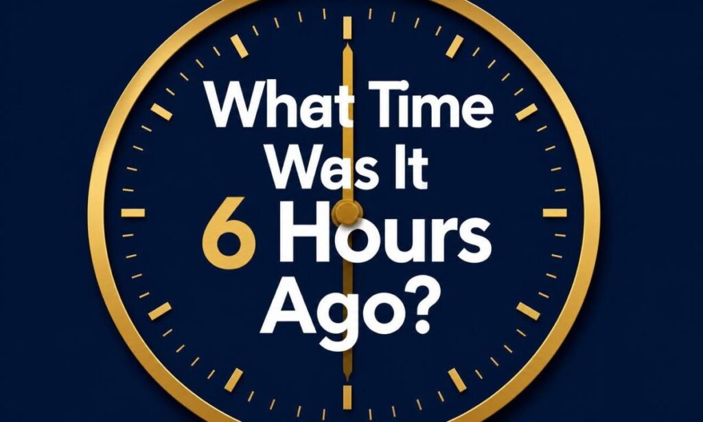 What Time Was It 6 Hours Ago?