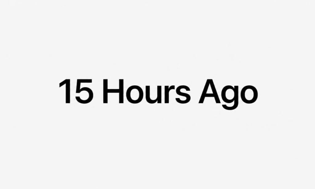 15 Hours Ago