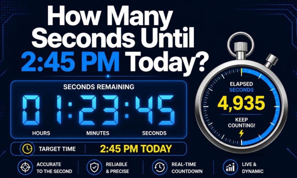 How Many Seconds Until 2:45 PM Today?