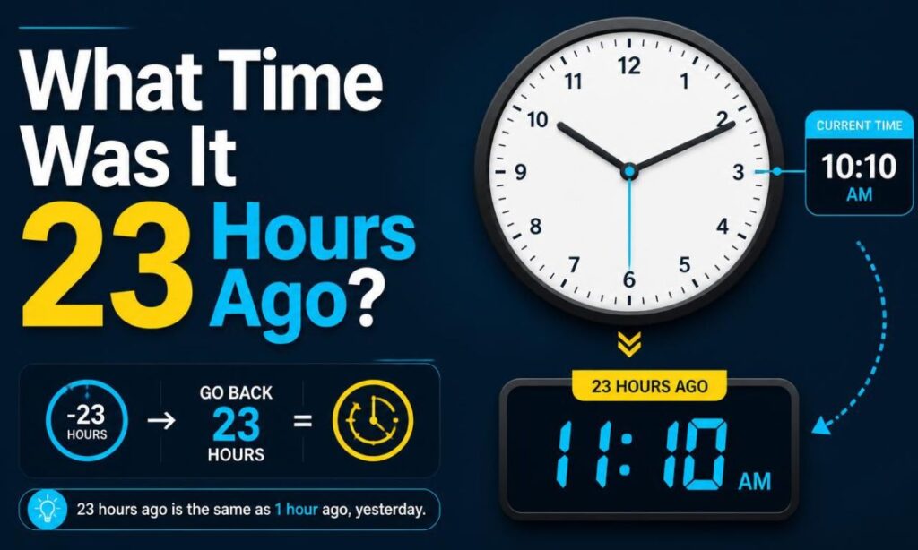 What Time Was It 23 Hours Ago?