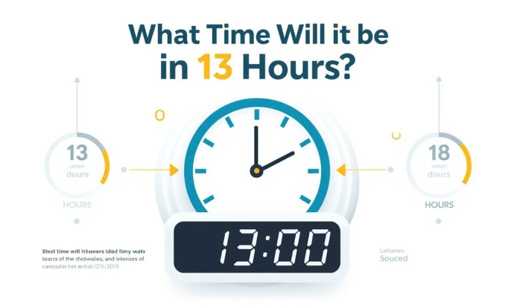 What Time Will It Be in 13 Hours?